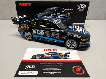 FORD GT MUSTANG V8 SUPERCAR NED RACING - ANDRE HEIMGARTNER #7 - NTI Townsville 500 - 1:18 Scale Diecast Model Car - BIANTE