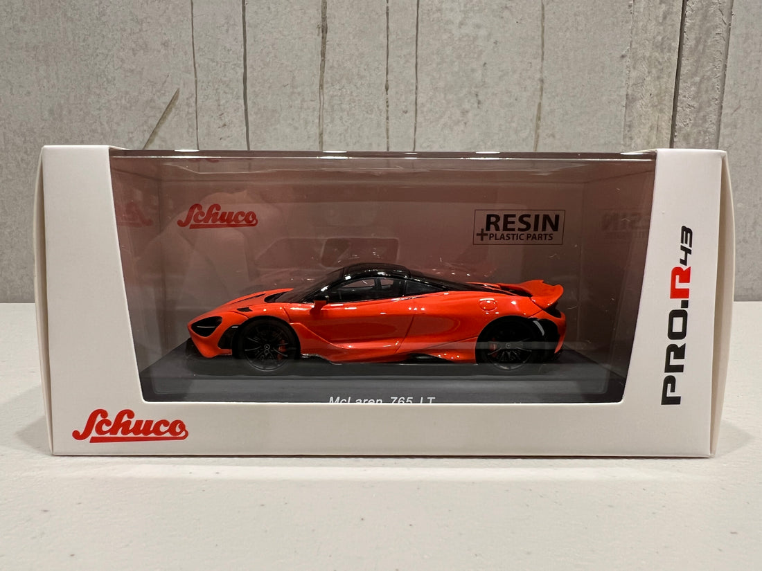 McLaren 765 LT orange - 1:43 Scale Resin Model Car - Spark