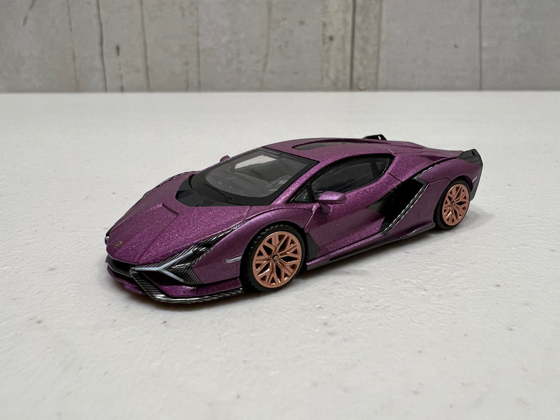 Lamborghini Sián FKP 37 Matte Viola SE30 - HK Exclusive - 1:64 Scale Diecast Model - Mini GT