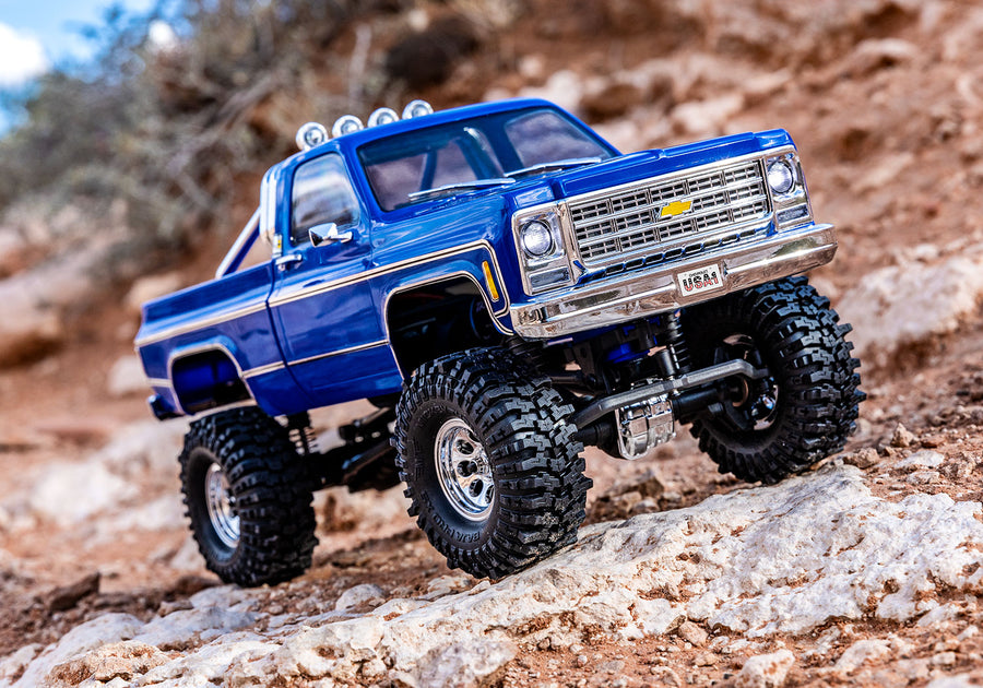 TRAXXAS TRX-4M CHEVROLET K10 HIGH TRAIL EDITION - BLUE - 1:18 SCALE