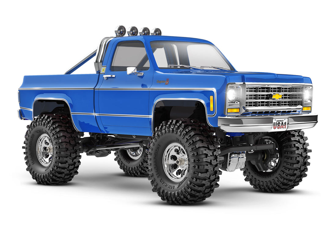 TRAXXAS TRX-4M CHEVROLET K10 HIGH TRAIL EDITION - BLUE - 1:18 SCALE