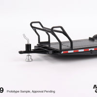 Car Hauler Trailer Type B Black - 1:64 Scale Diecast Model - Mini GT