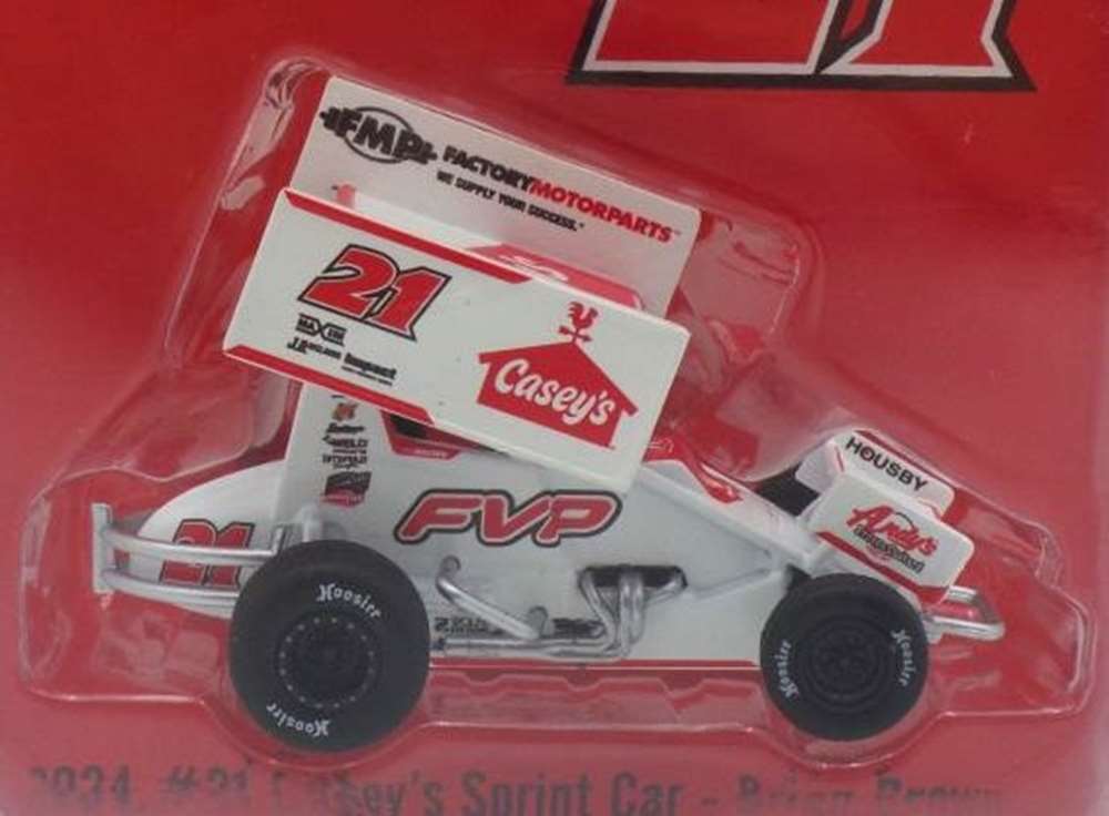 BRIAN BROWN 2024 CASEY'S GENERAL STORE #21 1:50 SPRINT CAR DIECAST MODEL