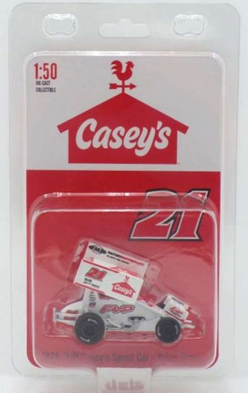 BRIAN BROWN 2024 CASEY'S GENERAL STORE #21 1:50 SPRINT CAR DIECAST MODEL