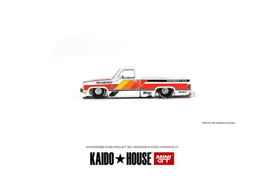 *PRE-ORDER* Chevrolet Silverado KAIDO WORKS V1 - 1:64 Scale Diecast Model - Mini GT