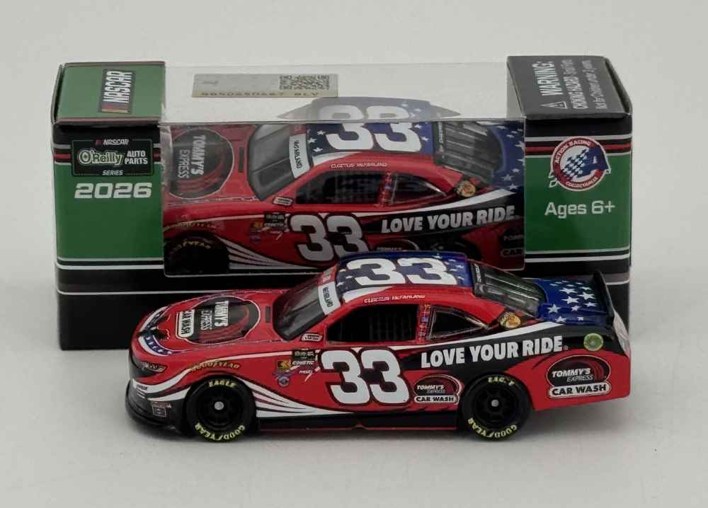 CLEETUS MCFARLAND 2026 TOMMY'S EXPRESS CAR WASH 1:64 SCALE ARC DIECAST
