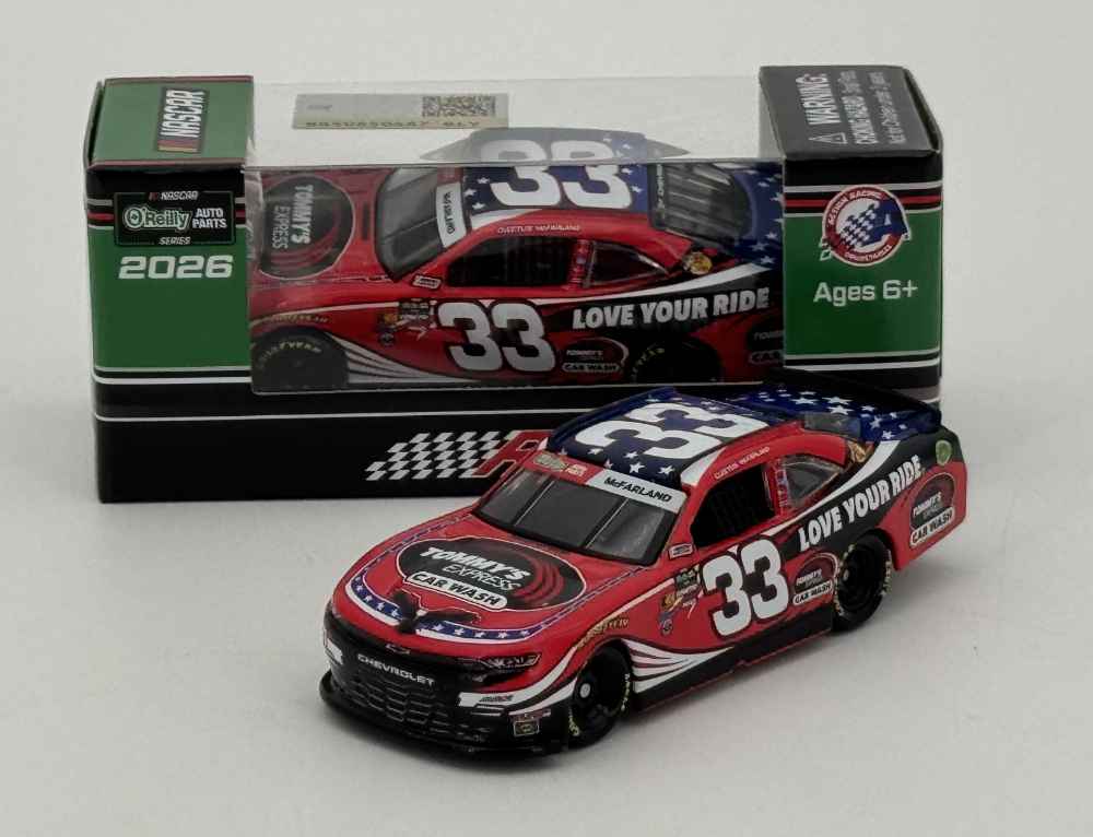 CLEETUS MCFARLAND 2026 TOMMY'S EXPRESS CAR WASH 1:64 SCALE ARC DIECAST