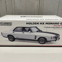 HOLDEN HX MONARO GTS SEDAN – COTILLION WHITE - 1:18 DIECAST MODEL