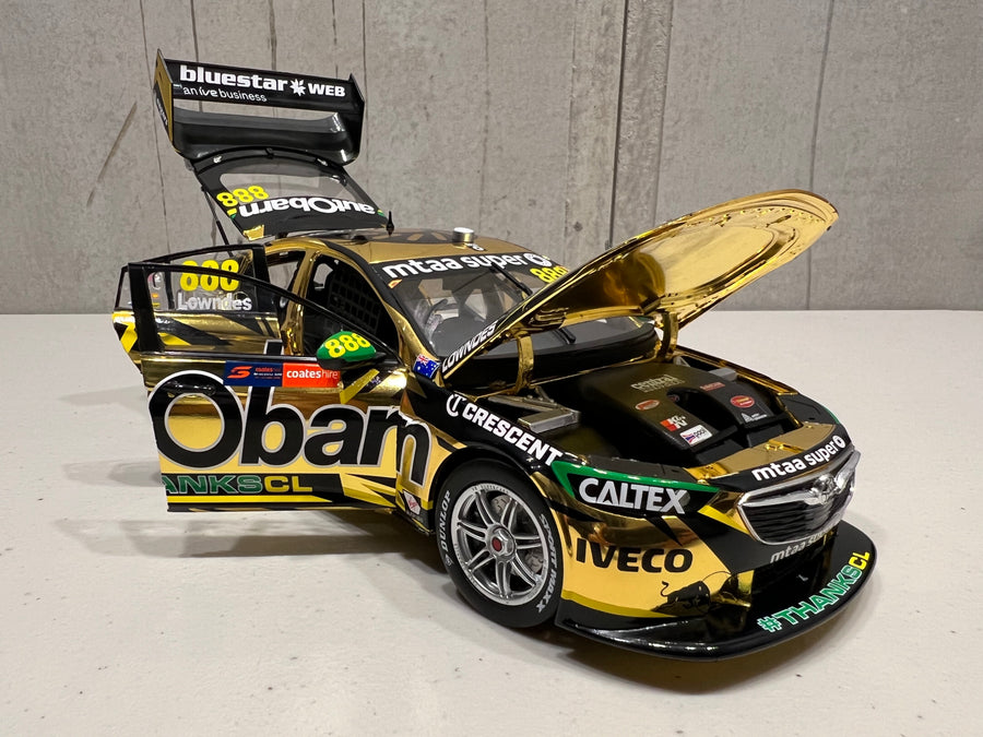 HOLDEN ZB COMMODORE AUTOBARN LOWNDES RACING #888 - LOWNDES - 2018 NEWCASTLE 500  "LOWNDES FINAL RACE" - 1:18 SCALE DIECAST MODEL - BIANTE - RRP $319 NOW $279