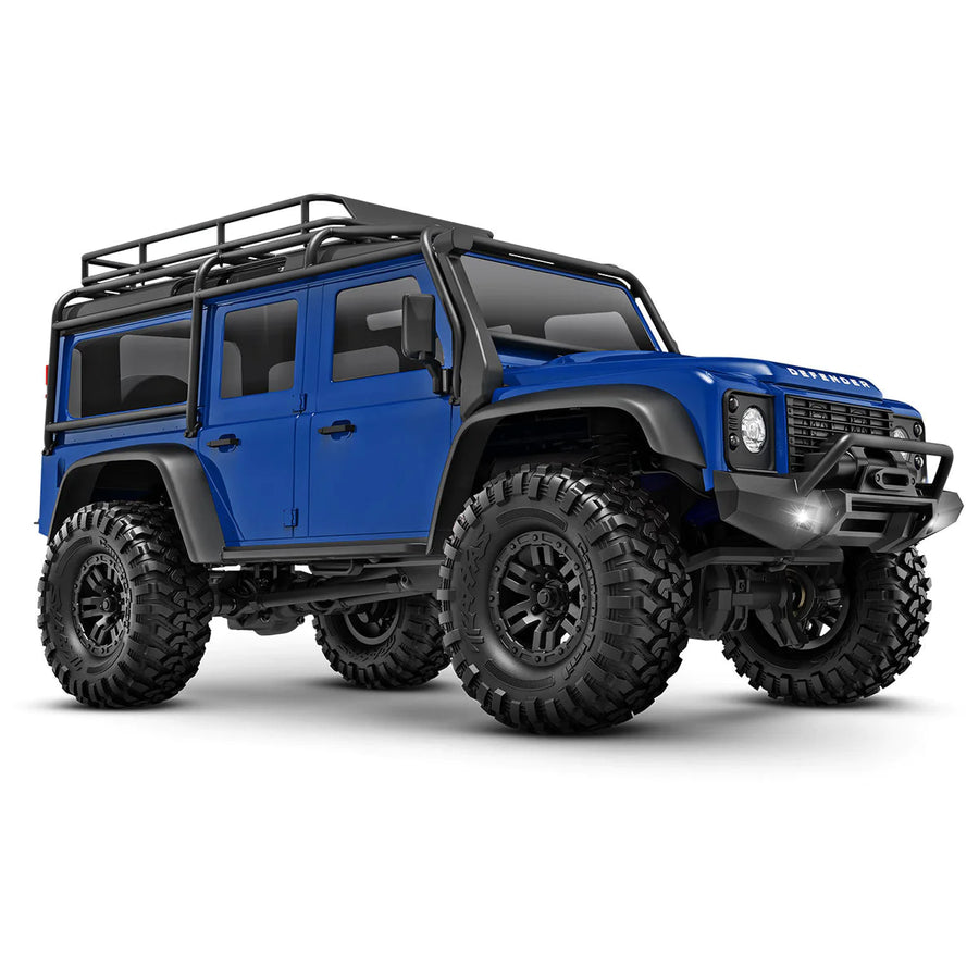 *PRE-ORDER* TRAXXAS 1:18 TRX-4M LAND ROVER DEFENDER SCALE AND TRAIL CRAWLER BLUE