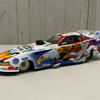 2004 JOHN FORCE & NORWALK RACEWAY PARK "FREEDOM'S FLIGHT" CASTROL GTX MUSTANG FUNNY CAR - 1:24 SCALE DIECAST MODEL - ACTION