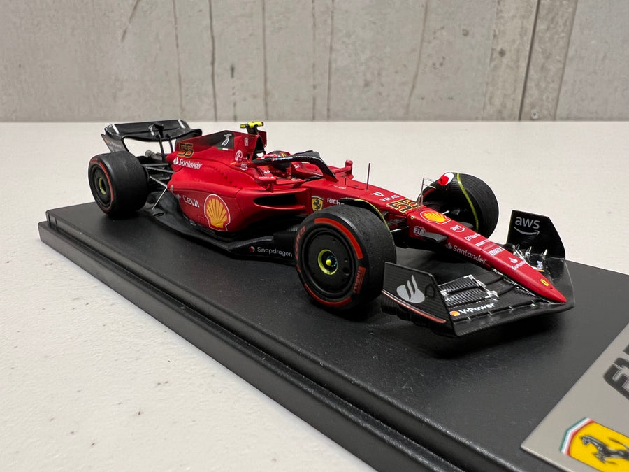 Ferrari F1-75 No.55 Winner Great Britain GP 2022 - Carlos Sainz Jr. - 1:43 Scale Resin Model Car - LookSmart