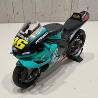 VALENTINO ROSSI 2021 TEAM PETRONAS YAMAHA  YZR-M1 SRT QATAR TEST 1:12 DIECAST MODEL