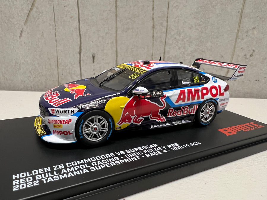 HOLDEN ZB COMMODORE - RED BULL  AMPOL RACING - BROC FEENEY #88 -  NED Whisky Tasmania Supersprint Race  4 RUNNER-UP - 1:43 Scale