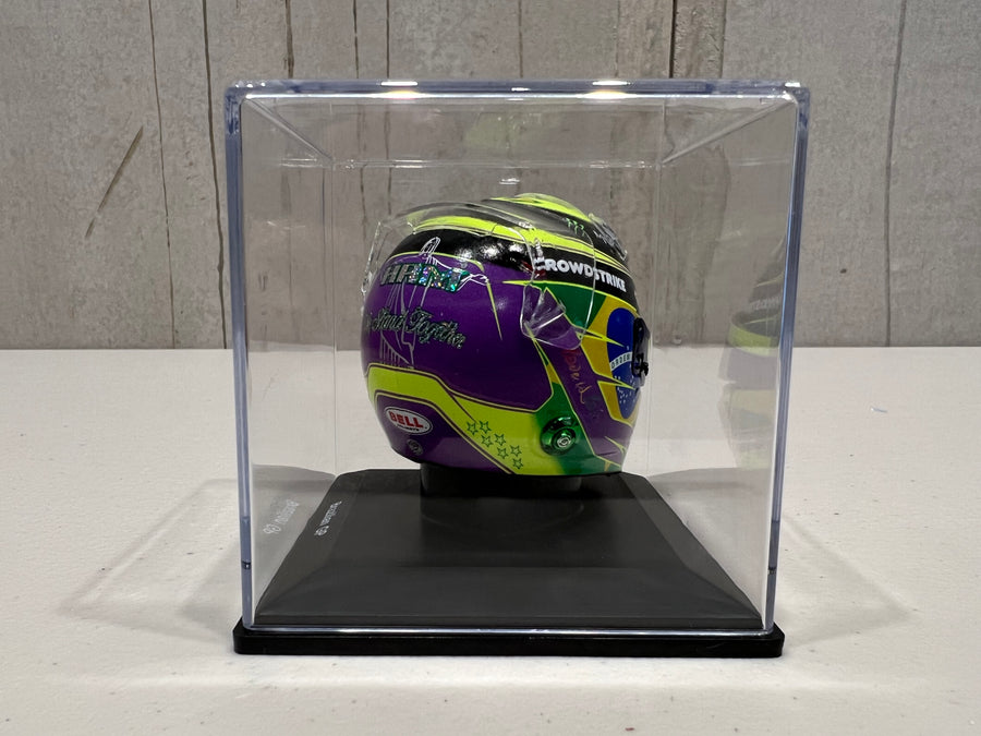 Mercedes-AMG Petronas F1 Helmet - Brazilian GP 2022 - Lewis Hamilton - 1:5 Scale Resin Model Helmet