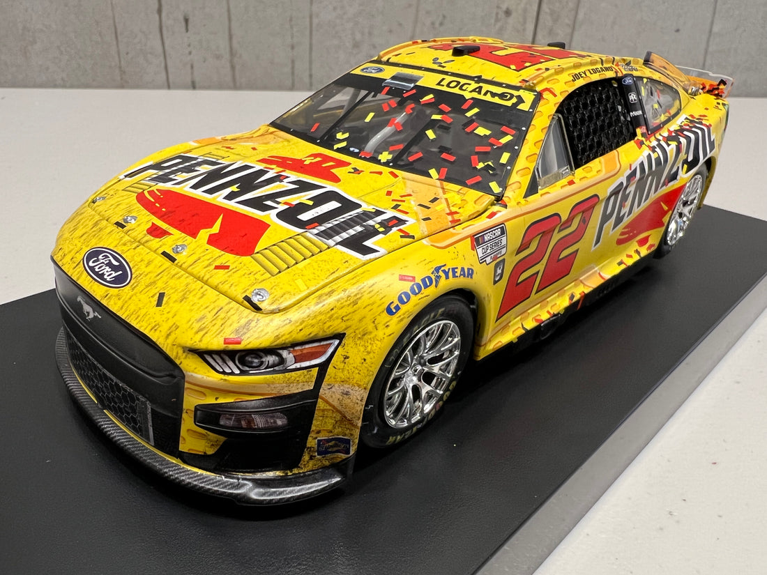 JOEY LOGANO 2022 PENNZOIL LAS VEGAS RACED WIN 1:24 ELITE DIECAST