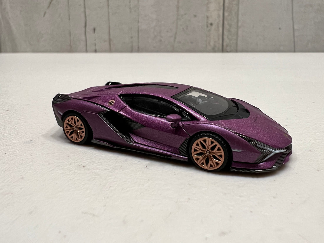 Lamborghini Sián FKP 37 Matte Viola SE30 - HK Exclusive - 1:64 Scale Diecast Model - Mini GT