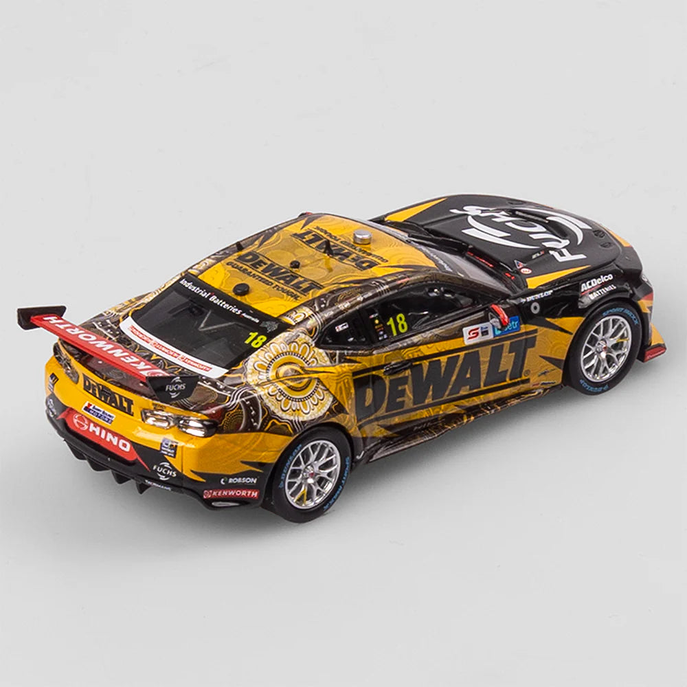 Mark Winterbottom - DEWALT Racing #18 Chevrolet Camaro ZL1 - 2023 Darwin Triple Crown Indigenous Round Race 13 Winner - 1:43 Scale Diecast model - Authentic Collectables