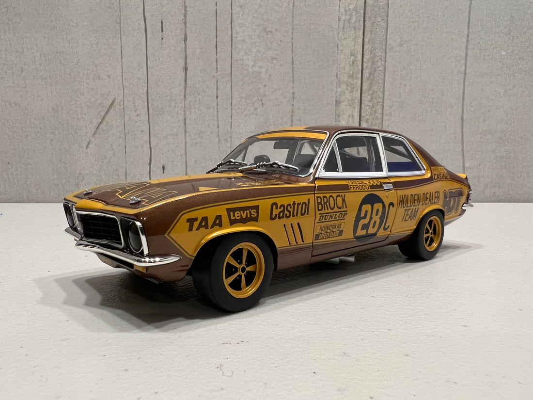 HOLDEN LJ XU-1 TORANA 1972 BATHURST WINNER 50TH ANNIVERSARY GOLD LIVERY 1:18 DIECAST MODEL