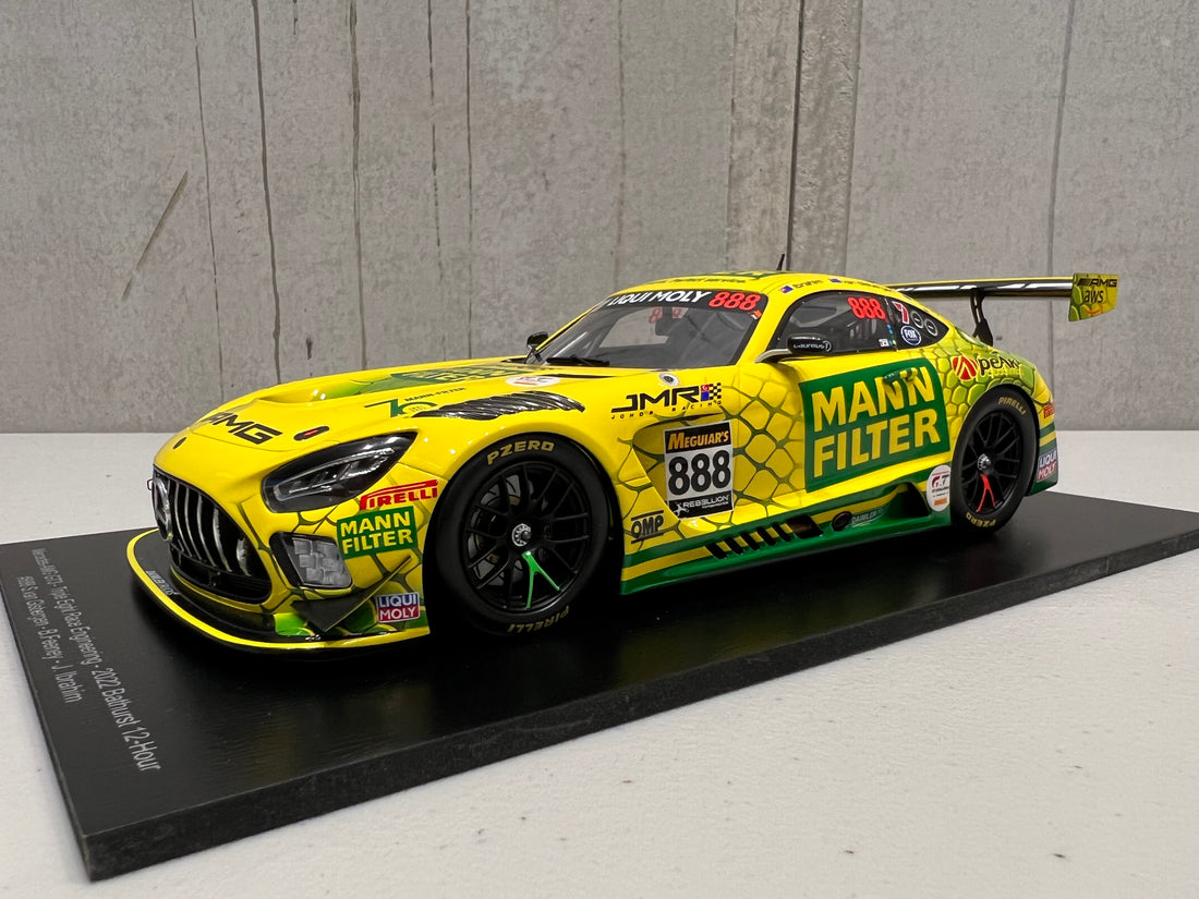 MERCEDES-AMG GT3 - 2022 BATHURST  12-HOUR - TRIPLE EIGHT RACE  ENGINEERING #888 - FEENEY/VAN  GISBERGEN/IBRAHIM - 3RD PLACE - 1:18 SCALE