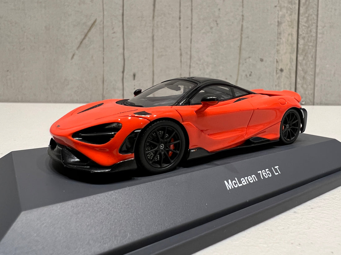 McLaren 765 LT orange - 1:43 Scale Resin Model Car - Spark