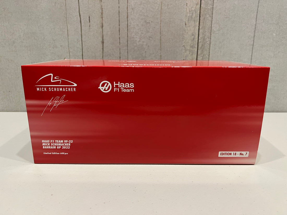 HAAS F1 TEAM VF-22 - MICK SCHUMACHER - BAHRAIN GP 2022 - 1:18 Scale Resin Model Car - Minichamps