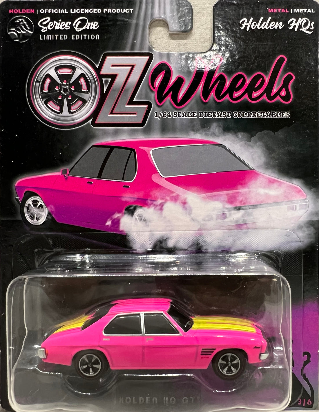 OZ WHEELS - HOLDEN HQ GTS "PINK" - 1:64 SCALE DIECAST MODEL - DDA