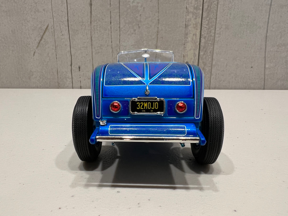 1932 FORD HOT ROD ROADSTER - BLUE FLAME - 1:18 DIECAST MODEL - ACME - –  Elite Diecast Sales Australia