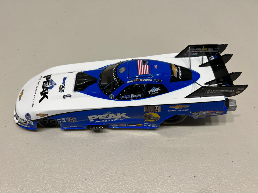 AUTO WORLD 2021 JOHN FORCE PEAK FUNNY CAR 1:24 SCALE DIECAST