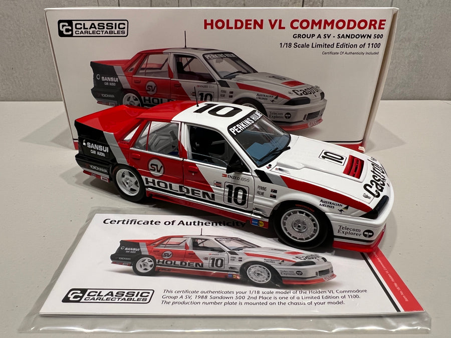 HOLDEN VL COMMODORE – 1988 SANDOWN 2ND PLACE - 1:18 DIECAST MODEL