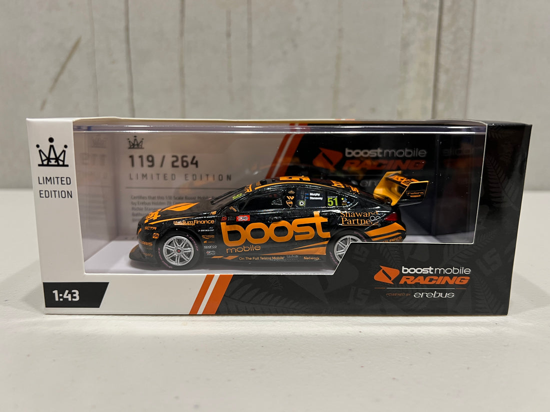 Richie Stanaway / Greg Murphy - Boost Mobile Racing Powered by Erebus #51 Holden ZB Commodore - 2022 Repco Bathurst 1000 Wildcard - 1:43 Diecast Model - Authentic Collectables