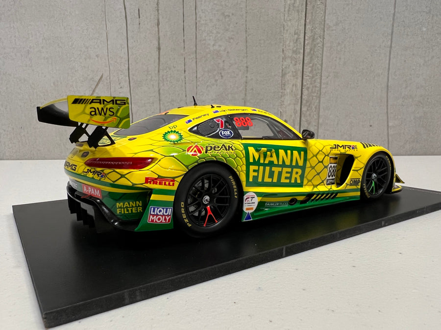 MERCEDES-AMG GT3 - 2022 BATHURST  12-HOUR - TRIPLE EIGHT RACE  ENGINEERING #888 - FEENEY/VAN  GISBERGEN/IBRAHIM - 3RD PLACE - 1:18 SCALE