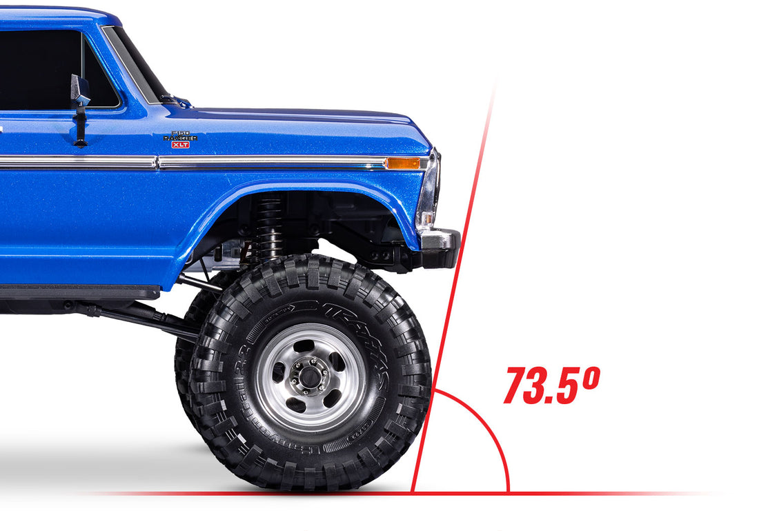 TRAXXAS TRX-4 HIGH TRAIL EDITION WITH 1979 FORD F-150 TRUCK BODY 1/10 SCALE 4WD