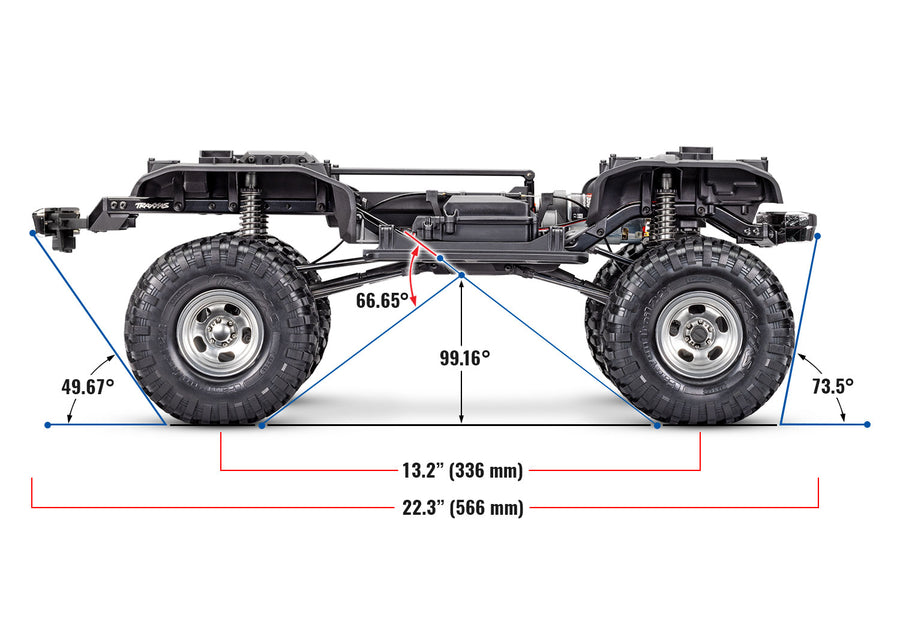 TRAXXAS TRX-4 HIGH TRAIL EDITION WITH 1979 FORD F-150 TRUCK BODY 1/10 SCALE 4WD