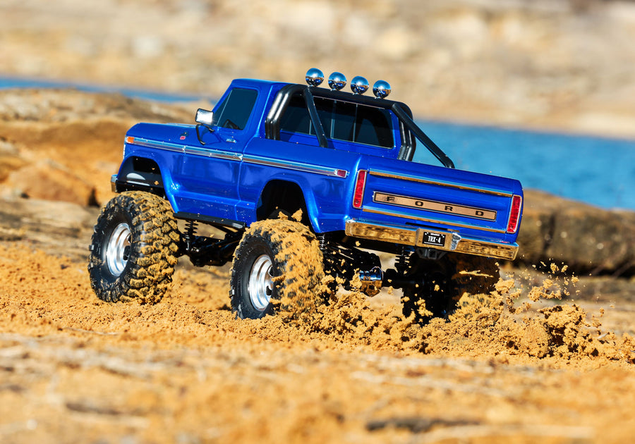 TRAXXAS TRX-4 HIGH TRAIL EDITION WITH 1979 FORD F-150 TRUCK BODY 1/10 SCALE 4WD