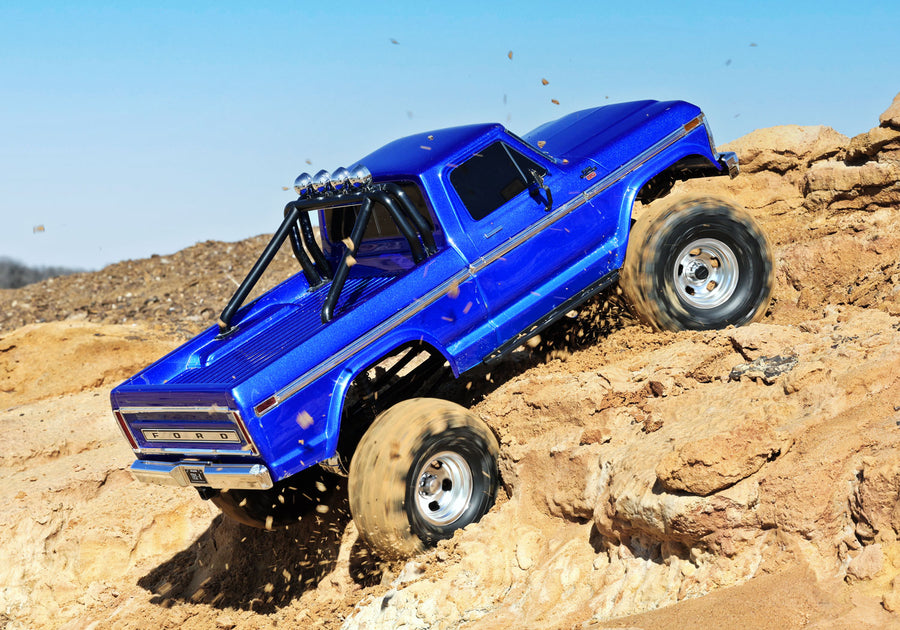 TRAXXAS TRX-4 HIGH TRAIL EDITION WITH 1979 FORD F-150 TRUCK BODY 1/10 SCALE 4WD