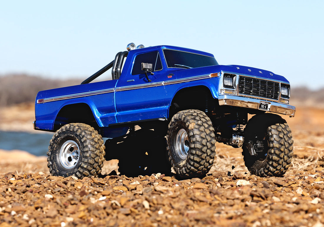 TRAXXAS TRX-4 HIGH TRAIL EDITION WITH 1979 FORD F-150 TRUCK BODY 1/10 SCALE 4WD