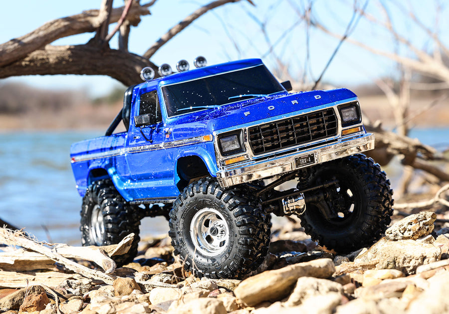 TRAXXAS TRX-4 HIGH TRAIL EDITION WITH 1979 FORD F-150 TRUCK BODY 1/10 SCALE 4WD