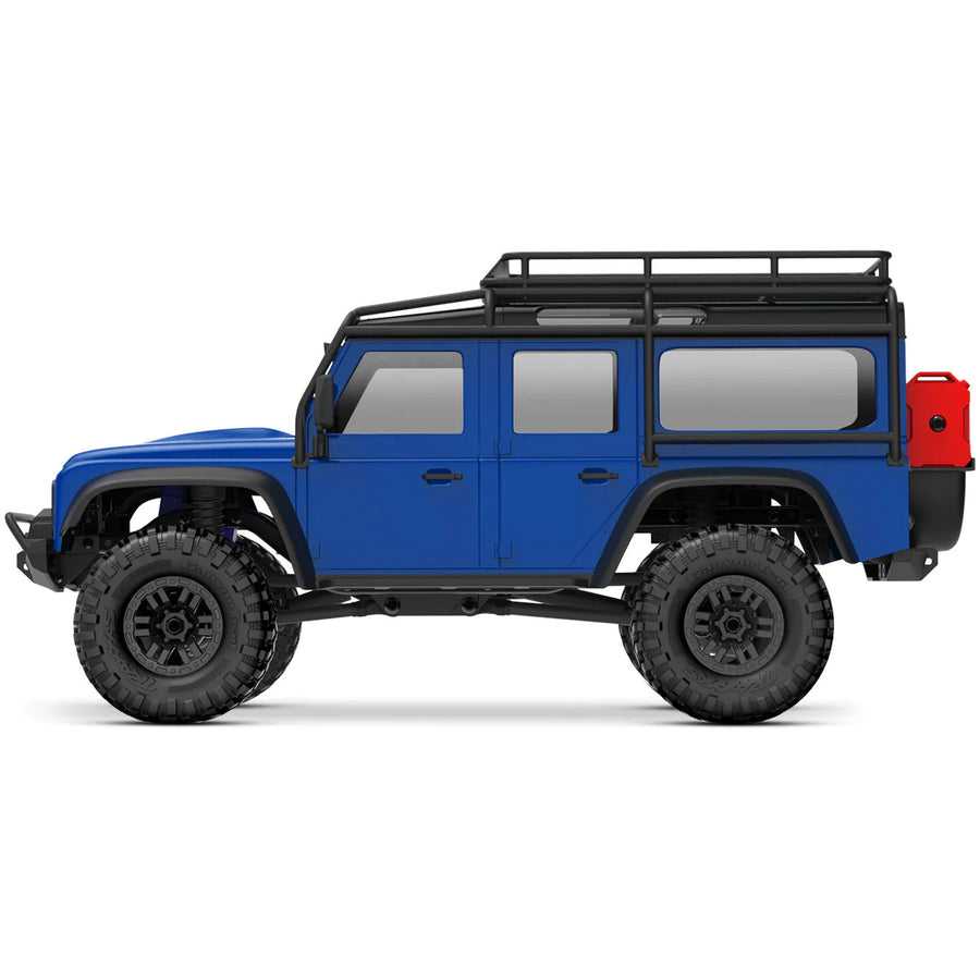 *PRE-ORDER* TRAXXAS 1:18 TRX-4M LAND ROVER DEFENDER SCALE AND TRAIL CRAWLER BLUE