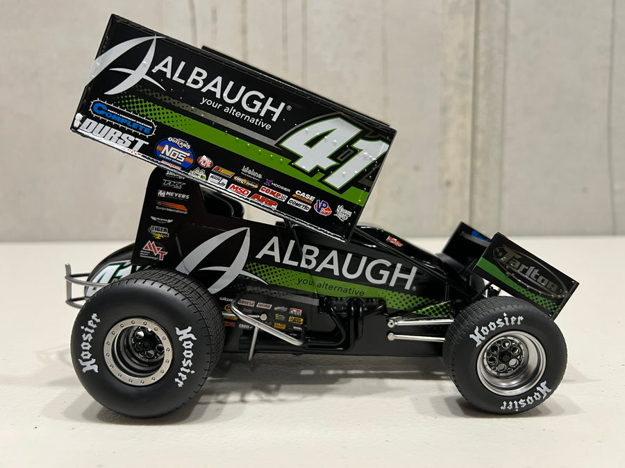 2023 #41 ALBAUGH/ MVT SPRINT CAR - CARSON MACEDO - 1:18 SCALE DIECAST