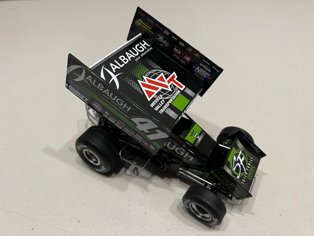 2023 #41 ALBAUGH/ MVT SPRINT CAR - CARSON MACEDO - 1:18 SCALE DIECAST