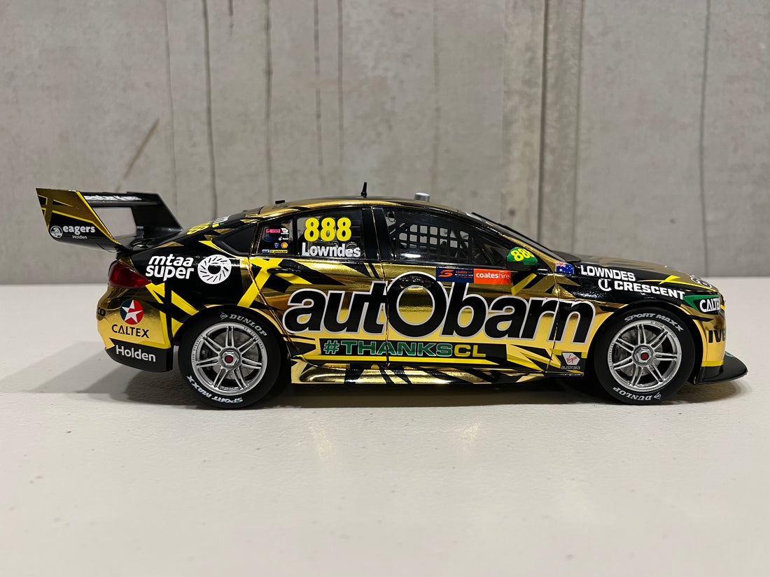 HOLDEN ZB COMMODORE AUTOBARN LOWNDES RACING #888 - LOWNDES - 2018 NEWCASTLE 500  "LOWNDES FINAL RACE" - 1:18 SCALE DIECAST MODEL - BIANTE - RRP $319 NOW $279