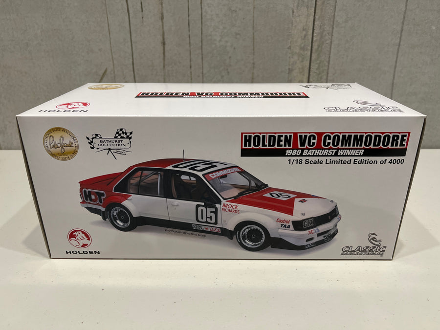 Holden VC Commodore Peter Brock 1980 Bathurst Winner - 1:18 Scale Diecast Model - CLASSIC CARLECTABLES