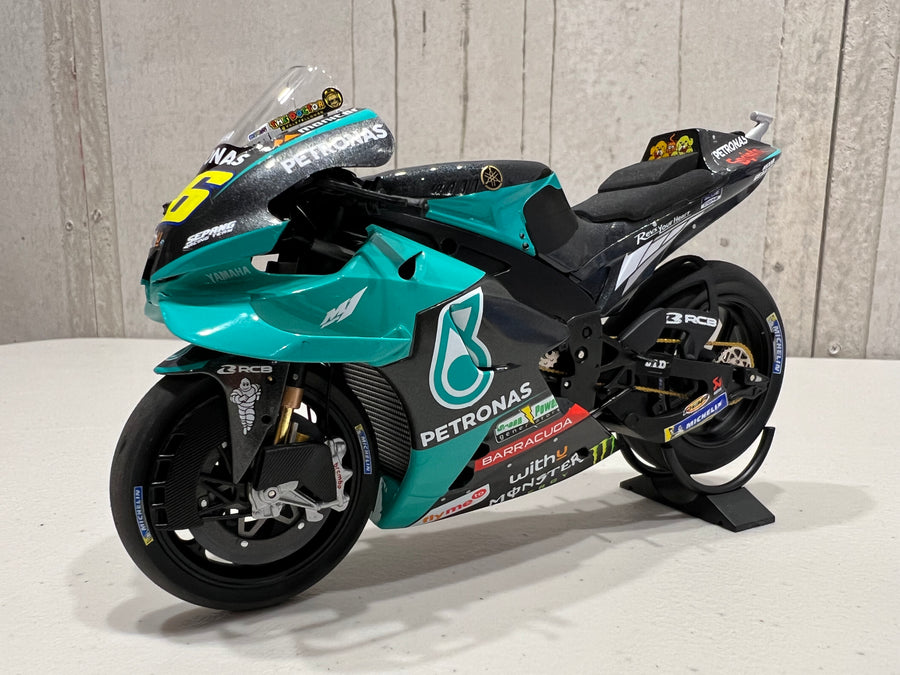 VALENTINO ROSSI 2021 YAMAHA YZR-M1 -TEAM PETRONAS YAMAHA SRT - 1:12 MOTOGP 2021 DIECAST MODEL