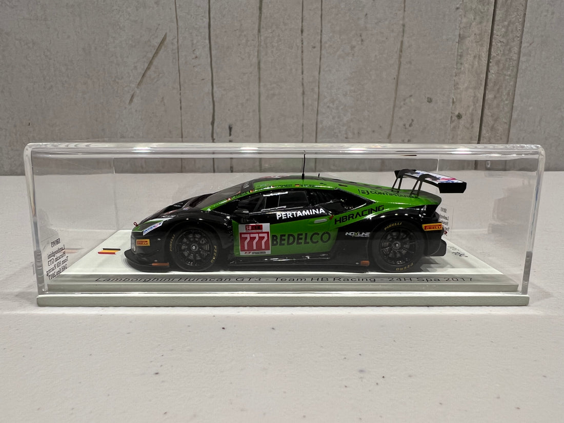 Lamborghini Huracán GT3 No.777  Team HB Racing 24H Spa 2017  Limited 300 1:43 Model Car - Spark