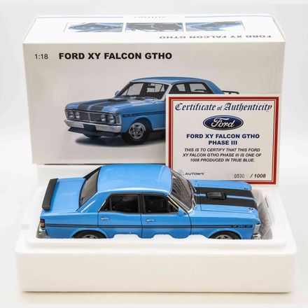 FORD XY FALCON GTHO PHASE III 351 - TRUE BLUE - 1:18 SCALE DIECAST MODEL - AUTOart