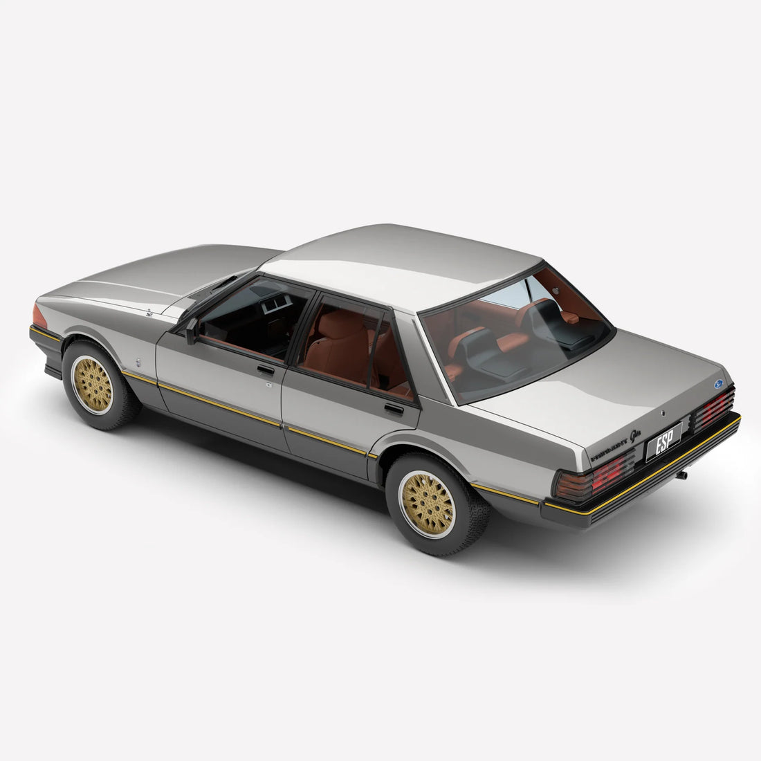 *PRE-ORDER* Ford XE Falcon ESP - Silver Grey over Charcoal - 1:18 Scale Diecast Model - Authentic Collectables