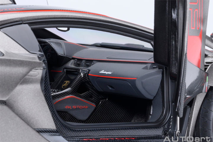 *PRE-ORDER* LAMBORGHINI SC18 ALSTON (GRIGIO DAYTONA / RED ACCENTS) - 1:18 SCALE MODEL