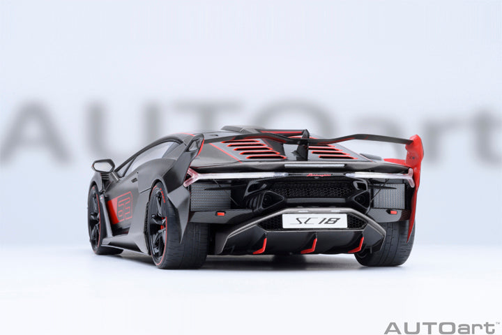 *PRE-ORDER* LAMBORGHINI SC18 ALSTON (GRIGIO DAYTONA / RED ACCENTS) - 1:18 SCALE MODEL