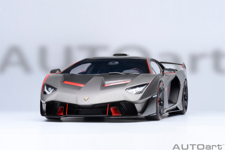 *PRE-ORDER* LAMBORGHINI SC18 ALSTON (GRIGIO DAYTONA / RED ACCENTS) - 1:18 SCALE MODEL